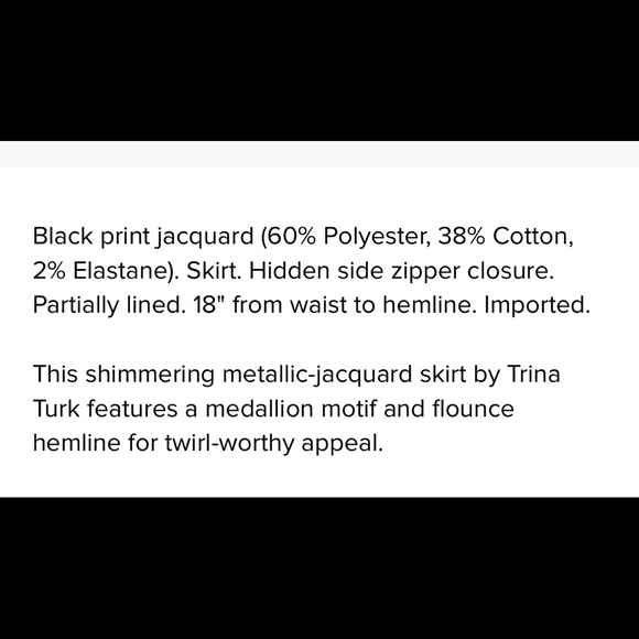 Trina Turk jacquard skirt - Picture 2 of 8